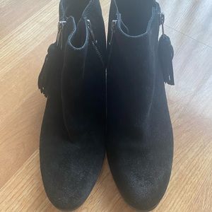 MIA Black Suede Booties